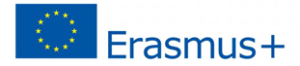 Erasmus logo i flaga UE
